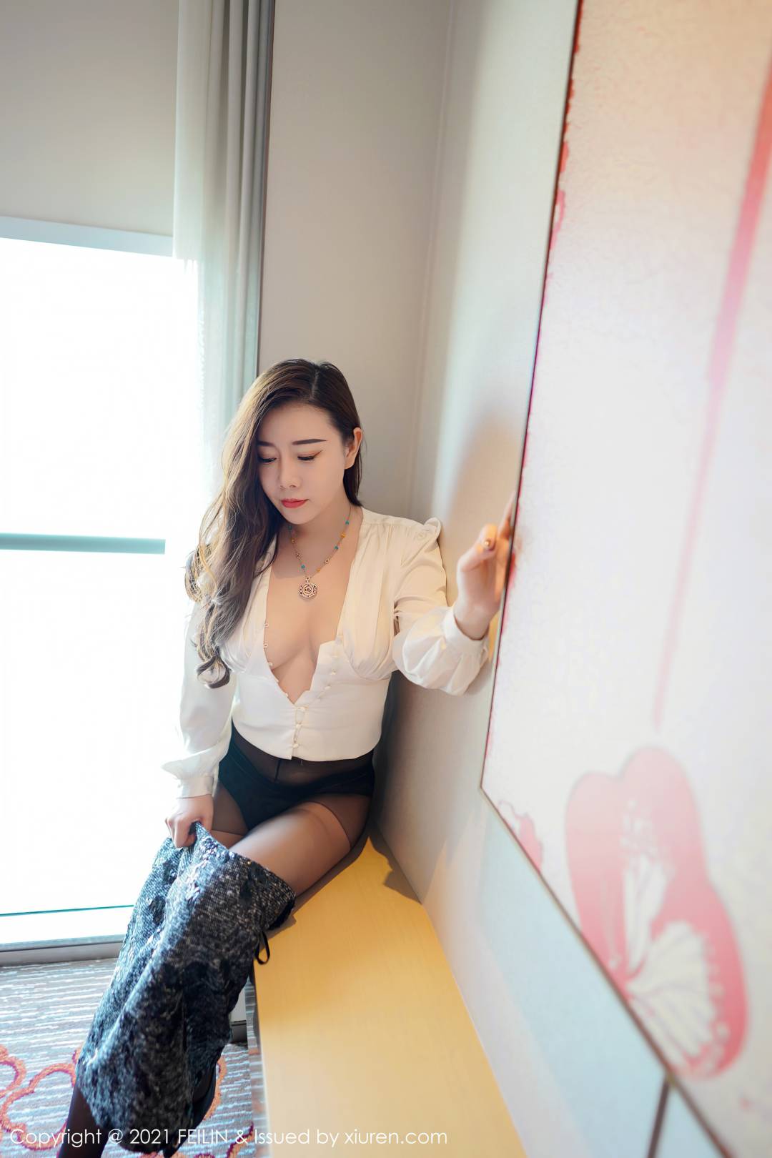 [FEILIN嗲囡囡] 2021.07.05 VOL.400 王婉悠Queen [51P-530MB]